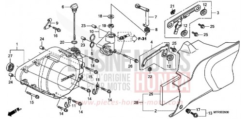 LEFT CRANKCASE COVER VT1300CXA de 2010